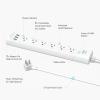 imageTapo Smart WiFi Power Strip 6 Individually Controlled Smart Outlets and 3 USB Ports with Surge Protection Matter Works wAlexa Google Home Siri ampamp Bixby No Hub Needed Tapo P316M