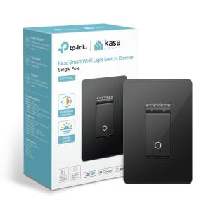 imageKasa Smart Light Switch HS200 Single Pole Needs Neutral Wire 24GHz WiFi Light Switch Works with Alexa and Google Home UL Certified No Hub Required  White HS200Black