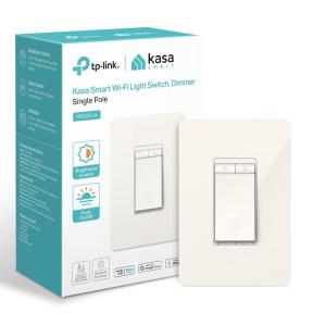 imageKasa Smart Light Switch HS200 Single Pole Needs Neutral Wire 24GHz WiFi Light Switch Works with Alexa and Google Home UL Certified No Hub Required  White HS200Light Almond