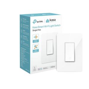 imageKasa Smart Light Switch HS200 Single Pole Needs Neutral Wire 24GHz WiFi Light Switch Works with Alexa and Google Home UL Certified No Hub Required  White HS200White