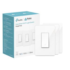 imageKasa Smart Light Switch HS200P3 Single Pole Needs Neutral Wire 24GHz WiFi Light Switch Works with Alexa and Google Home UL Certified No Hub Required 3Pack  WhiteWhite  Alexa Compatible