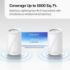 imageTPLink  BE63 TriBand WiFi 7 BE10000 Whole Home Mesh System  6Stream 10 Gbps 4x25G Ports Wired Backhaul 4x Smart Internal Antennas VPN MUMIMO HomeShield Free Expert Support 3PackWiFi 7 BE10000