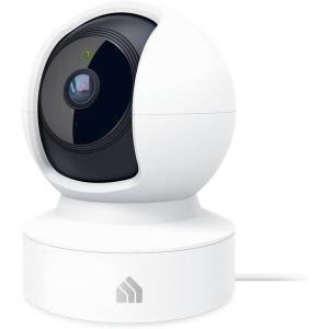 imageKasa Indoor PanTilt Smart Security Camera 1080p HD DogCamera24GHz with Night VisionMotion Detection for Baby and Pet Monitor Cloud ampamp SD Card Storage Works with Alexaampamp Google Home EC70 WhiteWhite