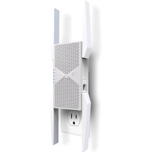 imageTPLink BE10000 WiFi 7 Range Extender RE653BE  10 Gbps TriBand Wireless Repeater  25 Gbps Ethernet Port  Internet Signal Booster for Home  Up to 2800 sqft 128 Devices  6 GHz MLO EasyMeshTriBand WiFi 7  BE10000