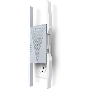 imageTPLink BE10000 WiFi 7 Range Extender RE653BE  10 Gbps TriBand Wireless Repeater  25 Gbps Ethernet Port  Internet Signal Booster for Home  Up to 2800 sqft 128 Devices  6 GHz MLO EasyMeshTriBand WiFi 6E  AXE5400