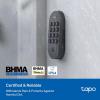 imageTapo Smart WiFi Deadbolt Door Lock  Keyless Tactile Buttons Customized Access with inApp Monitoring AutoLock IP54 Weatherproof BHMA Grade 3 Compatible with Standard Door Sizes Tapo DL100Tactile Keypad