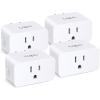 imageTPLink Tapo Smart Plug Mini Matter Compatible Compatible with Alexa Google Home ampamp Samsung SmartThings Energy Monitoring 15A UL Certified 24G WiFi Only Tapo P110M4PackMatter Compatible