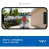 imageTapo Smart Video Wireless Doorbell Camera Mini  2K 160 UltraWide View Up to 180 Days Battery HomeKit Alexa Google Assistant Compatible Free AI Person Detection IP54 SDCloud Storage D205Battery Powered  Doorbell only