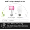 imageKasa Smart Light Bulbs Full Color Changing Dimmable Smart WiFi Bulbs Compatible with Alexa and Google Home A19 9W 800 Lumens24Ghz only No Hub Required 4 Count Pack of 1 Multicolor KL125P41000 LM  1Pack