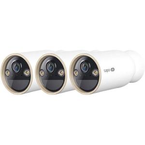 imageTapo 4K Ultra HD Outdoor Battery Security Camera  Up to 200 Day Battery Free PersonVehicle Detection Starlight Color Night Vision Works wAlexa and Google Home MagCam 4K 3Pack3Pack