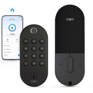 imageTapo Smart WiFi Deadbolt Door Lock  Fingerprint Recognition Keyless Tactile Buttons ampamp inApp Monitoring AutoLock IP54 BHMA Certified Compatible with Standard Door Sizes Tapo DL105Tactile Keypad