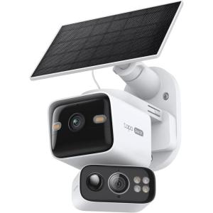 image:imageTapo 2K Dual Lens PanTilt Security Battery Camera Wireless wSolar Panel 165 WideAngle  6mm Telephoto Free PersonVehicle Detection 360 Pan SDCloud Storage Works wAlexa amp Google C645D KITSolar