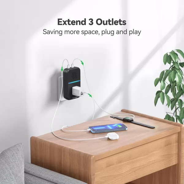 TECKNET Wireless Doorbell SelfPowered Doorbell with 2 USB Ports IP65 Waterproof Door Bells Cordless Door Chime Kit with 60 Chimes 5 Adjustable Volume and 1300Ft Range for Home Classroom OfficeBlack