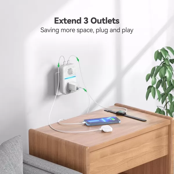 TECKNET Wireless Doorbell SelfPowered Doorbell with 2 USB Ports IP65 Waterproof Door Bells Cordless Door Chime Kit with 60 Chimes 5 Adjustable Volume and 1300Ft Range for Home Classroom OfficeWhite