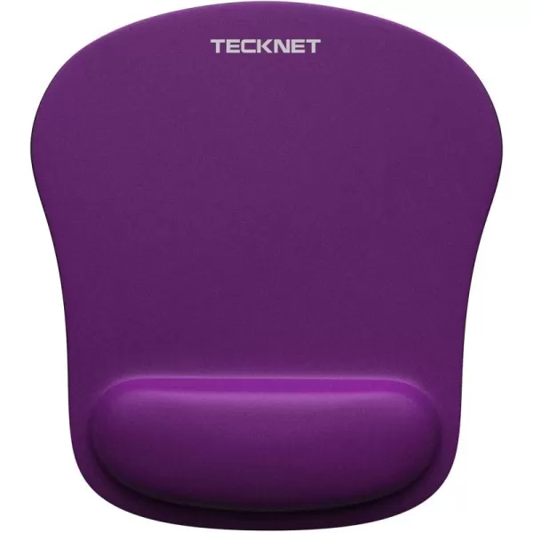 TECKNET Mouse Pad with Wrist Support Ergonomic Gaming Mouse Pad Pain Relief Portable Comfortable Mousepad for Computer Laptop Office Home  NonSlip Base Waterproof Surface  GreenPurple