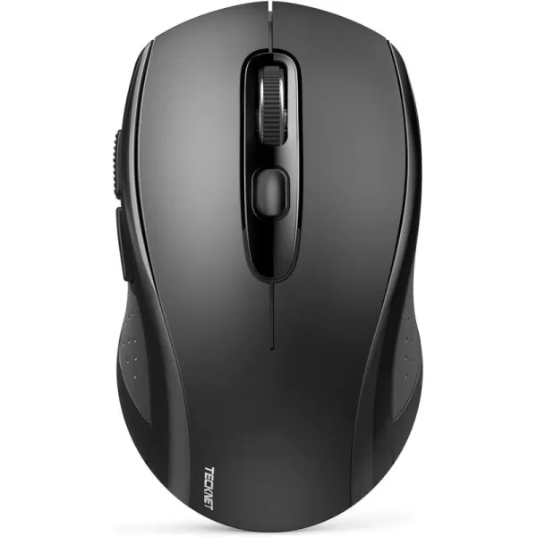 TECKNET Bluetooth Mouse Wireless Mouse Bluetooth for Laptop 2in1BT 503024Ghz Computer Mouse Portable PC Mouse Wireless with USB Receiver for Mac Compatible with MacBook Pro Air ChromebookBlack