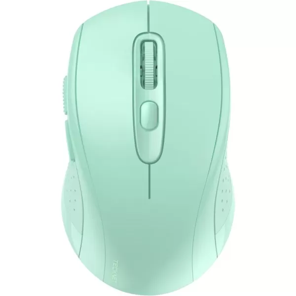 TECKNET Bluetooth Mouse Wireless Mouse Bluetooth for Laptop 2in1BT 503024Ghz Computer Mouse Portable PC Mouse Wireless with USB Receiver for Mac Compatible with MacBook Pro Air ChromebookGreen