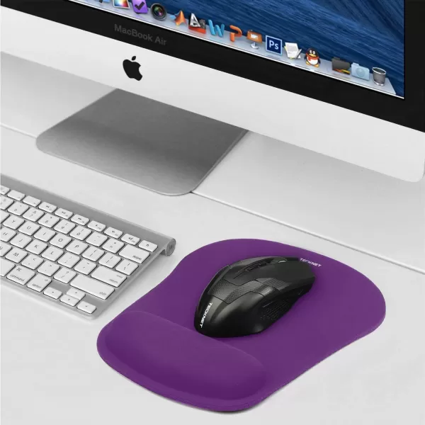 TECKNET 2 Pack Mouse Pad with Wrist Support Ergonomic Gaming Mouse Pad Pain Relief Portable Comfortable Mousepad for Computer Laptop Office Home NonSlip Base Waterproof Surface  Pink2 Pack