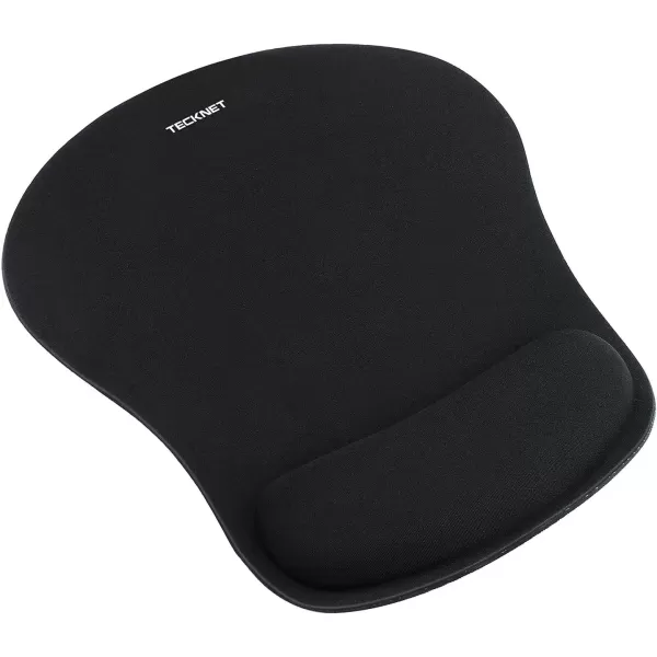 TECKNET 2 Pack Mouse Pad with Wrist Support Ergonomic Gaming Mouse Pad Pain Relief Portable Comfortable Mousepad for Computer Laptop Office Home NonSlip Base Waterproof Surface  PinkBlack