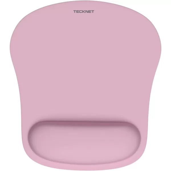 TECKNET 2 Pack Mouse Pad with Wrist Support Ergonomic Gaming Mouse Pad Pain Relief Portable Comfortable Mousepad for Computer Laptop Office Home NonSlip Base Waterproof Surface  PinkPink