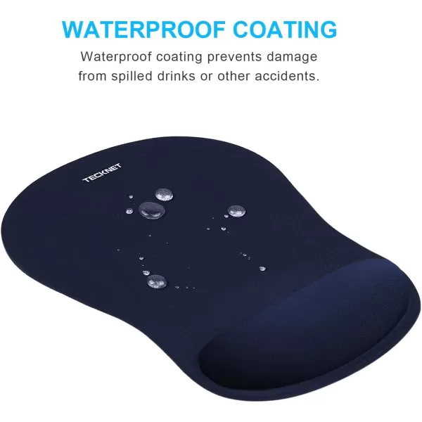 TECKNET 2 Pack Mouse Pad with Wrist Support Ergonomic Gaming Mouse Pad Pain Relief Portable Comfortable Mousepad for Computer Laptop Office Home NonSlip Base Waterproof Surface  Pink2 Pack