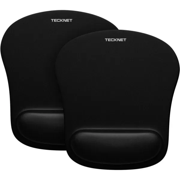 TECKNET 2 Pack Mouse Pad with Wrist Support Ergonomic Gaming Mouse Pad Pain Relief Portable Comfortable Mousepad for Computer Laptop Office Home NonSlip Base Waterproof Surface  Pink2 Pack