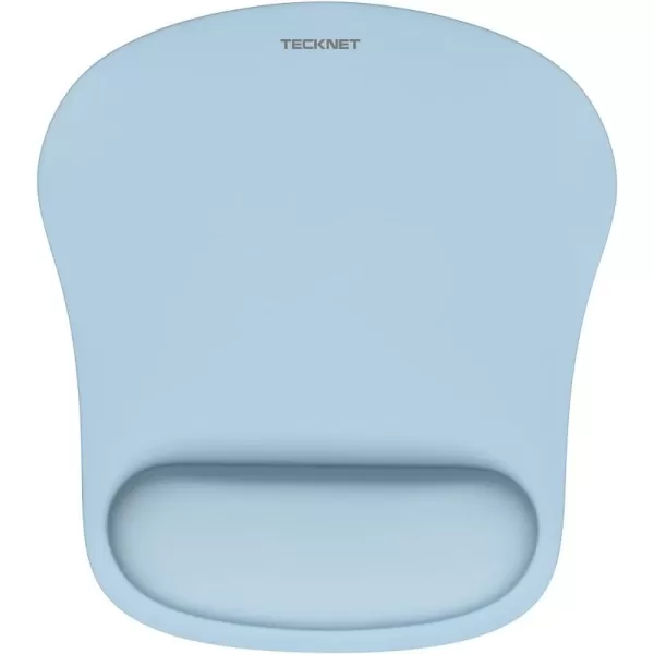 TECKNET 2 Pack Mouse Pad with Wrist Support Ergonomic Gaming Mouse Pad Pain Relief Portable Comfortable Mousepad for Computer Laptop Office Home NonSlip Base Waterproof Surface  PinkBlue Gray