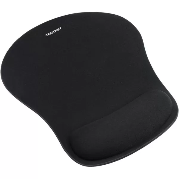 TECKNET Keyboard Wrist Rest and Mouse Pad with Wrist Support Memory Foam Set for ComputerLaptopMac Lightweight for Easy Typing ampamp Pain Relief Ergonomic Mousepad PinkDark Black