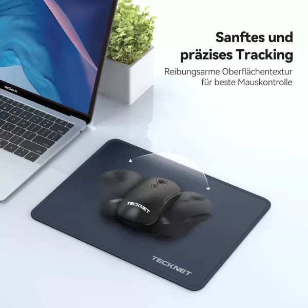 TECKNET 3 Pack Mouse Pad with Antifray Stitchin Waterproof Surface ampamp NonSlip Rubber Base with Stitched Edges Gaming Mouse Mat for LaptopCompatible with Laser and Optical Mice  Dark Purple GalaxyNavy