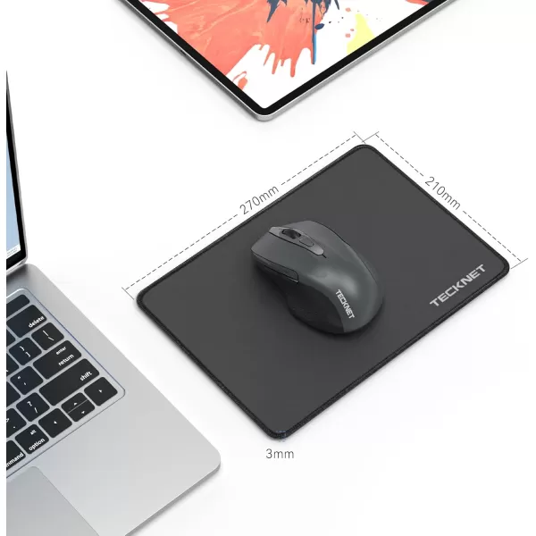 TECKNET 3 Pack Mouse Pad with Antifray Stitchin Waterproof Surface ampamp NonSlip Rubber Base with Stitched Edges Gaming Mouse Mat for LaptopCompatible with Laser and Optical Mice  Dark Purple GalaxyFerrous
