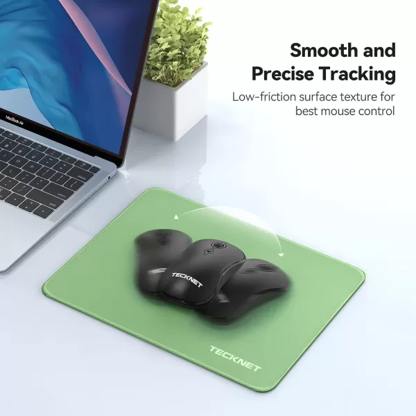 TECKNET 3 Pack Mouse Pad with Antifray Stitchin Waterproof Surface ampamp NonSlip Rubber Base with Stitched Edges Gaming Mouse Mat for LaptopCompatible with Laser and Optical Mice  Dark Purple GalaxyLTGreen