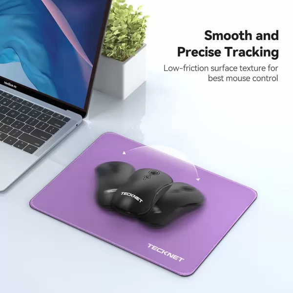 TECKNET 3 Pack Mouse Pad with Antifray Stitchin Waterproof Surface ampamp NonSlip Rubber Base with Stitched Edges Gaming Mouse Mat for LaptopCompatible with Laser and Optical Mice  Dark Purple GalaxyLTPURPLE