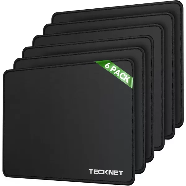 TECKNET 3 Pack Mouse Pad with Antifray Stitchin Waterproof Surface ampamp NonSlip Rubber Base with Stitched Edges Gaming Mouse Mat for LaptopCompatible with Laser and Optical Mice  Dark Purple GalaxyBlack