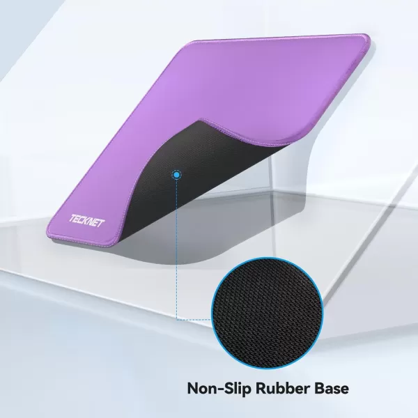 TECKNET 3 Pack Mouse Pad with Antifray Stitchin Waterproof Surface ampamp NonSlip Rubber Base with Stitched Edges Gaming Mouse Mat for LaptopCompatible with Laser and Optical Mice  Dark Purple GalaxyLTPURPLE