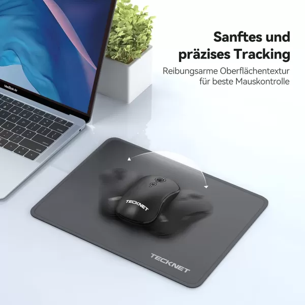 TECKNET 3 Pack Mouse Pad with Antifray Stitchin Waterproof Surface ampamp NonSlip Rubber Base with Stitched Edges Gaming Mouse Mat for LaptopCompatible with Laser and Optical Mice  Dark Purple GalaxyDark Gray