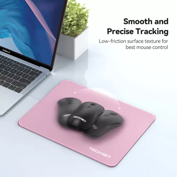 TECKNET 3 Pack Mouse Pad with Antifray Stitchin Waterproof Surface ampamp NonSlip Rubber Base with Stitched Edges Gaming Mouse Mat for LaptopCompatible with Laser and Optical Mice  Dark Purple GalaxyPink