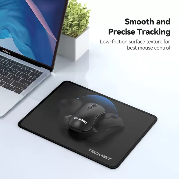 TECKNET 3 Pack Mouse Pad with Antifray Stitchin Waterproof Surface ampamp NonSlip Rubber Base with Stitched Edges Gaming Mouse Mat for LaptopCompatible with Laser and Optical Mice  Dark Purple GalaxyBlack