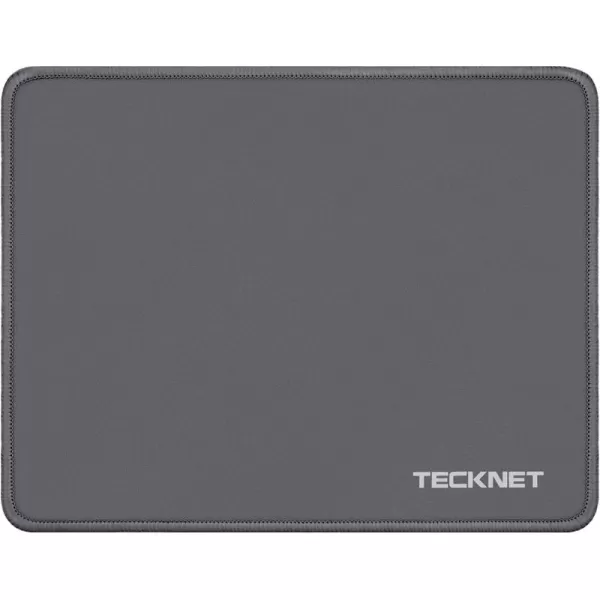 TECKNET 3 Pack Mouse Pad with Antifray Stitchin Waterproof Surface ampamp NonSlip Rubber Base with Stitched Edges Gaming Mouse Mat for LaptopCompatible with Laser and Optical Mice  Dark Purple GalaxyDark Gray