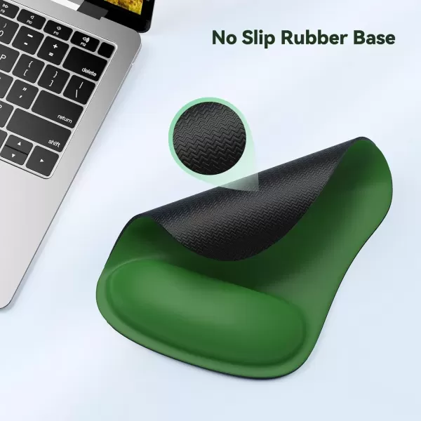 imageTECKNET Mouse Pad with Wrist Support Ergonomic Gaming Mouse Pad Pain Relief Portable Comfortable Mousepad for Computer Laptop Office Home  NonSlip Base Waterproof Surface  Blue AstronautGreen