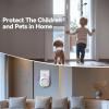 imageTECKNET Door Chime When Door Opens Wireless Door Sensor Alarm Chime with 1000Ft Range 61 Songs 5 Volume Levels RGB Light Door Bells Chimes for BusinessStoreHomeOffice Entry Security AlarmWhite