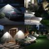 imageTECKNET 59 LED Outdoor Solar Lights for Yard 3 Lighting Modes IP65 Waterproof Security Landscape Spotlights 4Pack Cool White Ground Stake ampamp Wall Mount for Garden Pathway Patio Driveway2 Pack