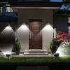 imageTECKNET 59 LED Outdoor Solar Lights for Yard 3 Lighting Modes IP65 Waterproof Security Landscape Spotlights 4Pack Cool White Ground Stake ampamp Wall Mount for Garden Pathway Patio Driveway4 Pack