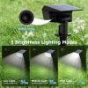 imageTECKNET 59 LED Outdoor Solar Lights for Yard 3 Lighting Modes IP65 Waterproof Security Landscape Spotlights 4Pack Cool White Ground Stake ampamp Wall Mount for Garden Pathway Patio Driveway2 Pack