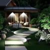 imageTECKNET 59 LED Outdoor Solar Lights for Yard 3 Lighting Modes IP65 Waterproof Security Landscape Spotlights 4Pack Cool White Ground Stake ampamp Wall Mount for Garden Pathway Patio Driveway2 Pack