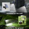 imageTECKNET 59 LED Outdoor Solar Lights for Yard 3 Lighting Modes IP65 Waterproof Security Landscape Spotlights 4Pack Cool White Ground Stake ampamp Wall Mount for Garden Pathway Patio Driveway4 Pack