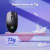 imageTECKNET Wireless Gaming Mouse 8000 DPI Optical Sensor RGB Backlit Ultra Lightweight 6 Programmable Buttons Rechargeable 24G CordlessampampWired Mouse 100Hrs Battery Life for Laptop PC Mac  BlackRed