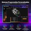 imageTECKNET Wireless Gaming Mouse 8000 DPI Optical Sensor RGB Backlit Ultra Lightweight 6 Programmable Buttons Rechargeable 24G CordlessampampWired Mouse 100Hrs Battery Life for Laptop PC Mac  BlackRed