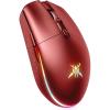 imageTECKNET Wireless Gaming Mouse 8000 DPI Optical Sensor RGB Backlit Ultra Lightweight 6 Programmable Buttons Rechargeable 24G CordlessampampWired Mouse 100Hrs Battery Life for Laptop PC Mac  BlackRed