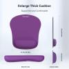 imageTECKNET Keyboard Wrist Rest and Mouse Pad with Wrist Support Memory Foam Set for ComputerLaptopMac Lightweight for Easy Typing ampamp Pain Relief Ergonomic MousepadPurple