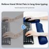 imageTECKNET Keyboard Wrist Rest and Mouse Pad with Wrist Support Memory Foam Set for ComputerLaptopMac Lightweight for Easy Typing ampamp Pain Relief Ergonomic MousepadBlue